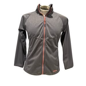 Cabela’s Women Gray Softshell Jacket Medium M Full Zip Outdoor Hiking Activewear